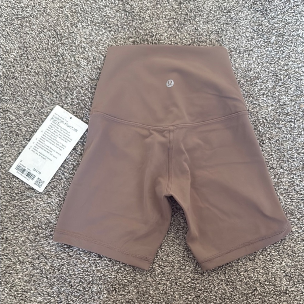NWT Lululemon Align Tan Athletic Shorts High-Rise